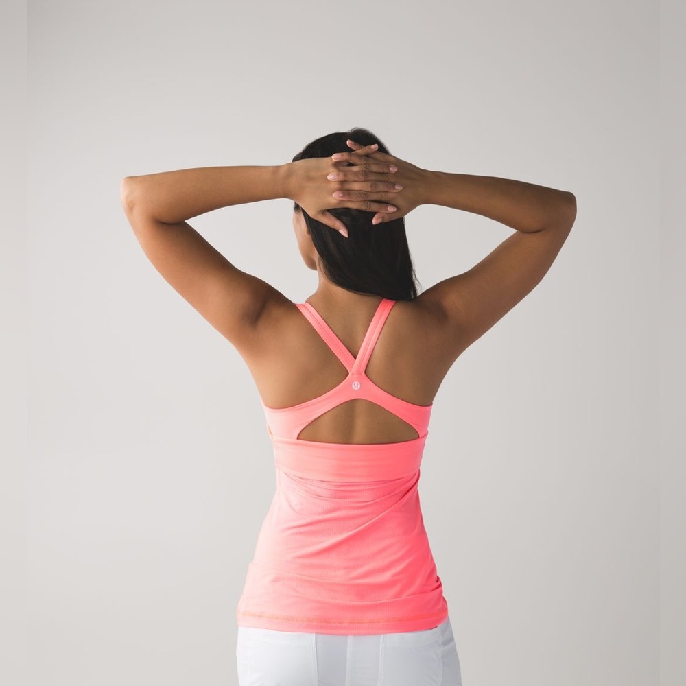 Lululemon Wrap It Up Tank in color Grapefruit Size 6